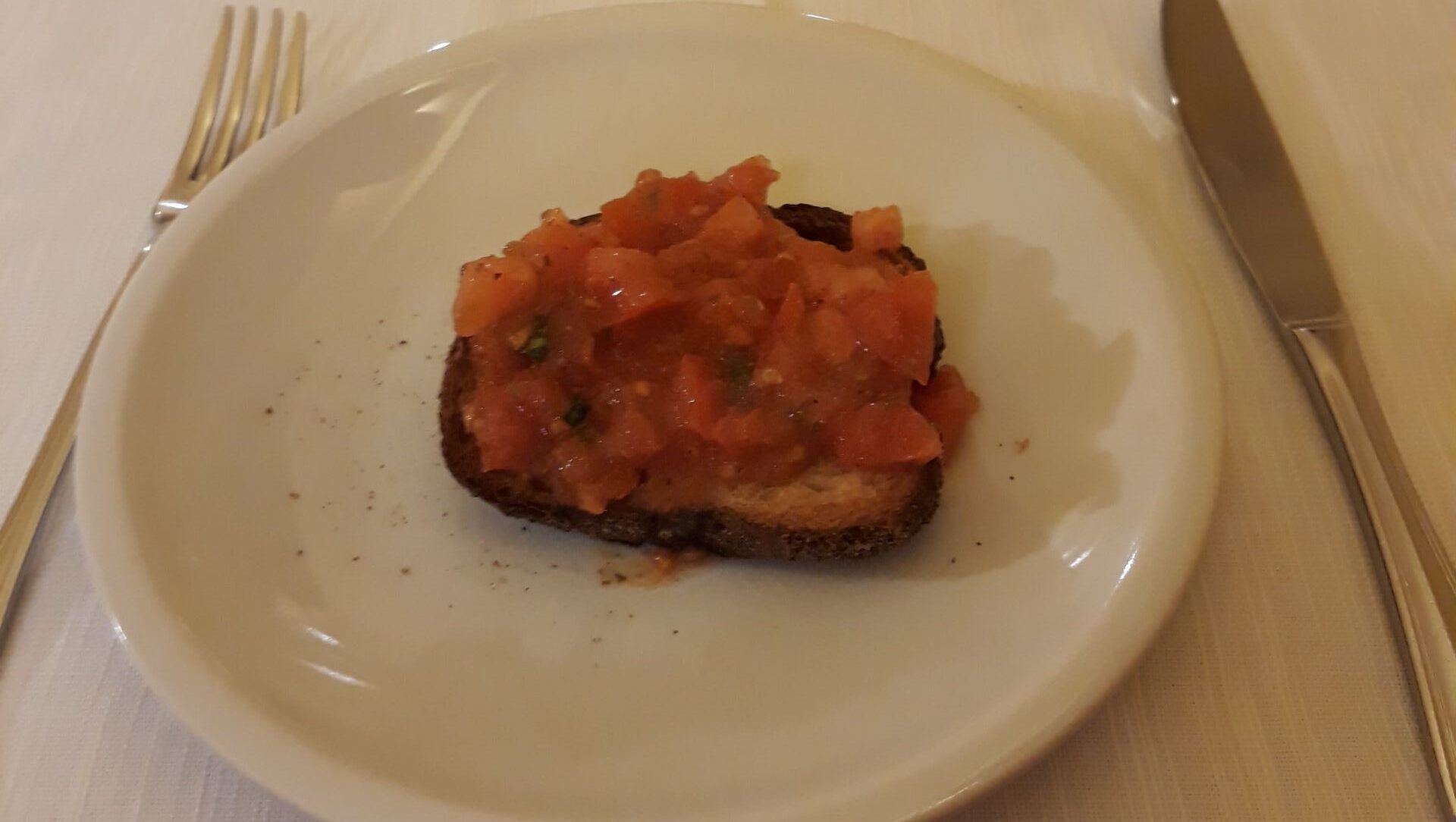 Bruschetta als Vorspeise
